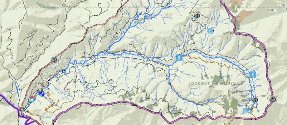 GIS Map of HJA