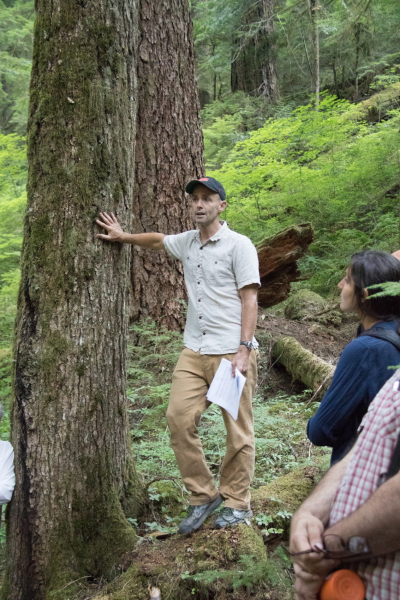 Matthew Betts presents on birds and how they may be affected by the forest microclimate