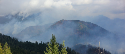 Photo from top of rock outcrop/quarry on road 130