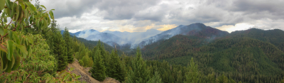 Photo from top of rock outcrop/quarry on road 130