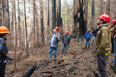 April 2024 field trip to HJA after Lookout Fire